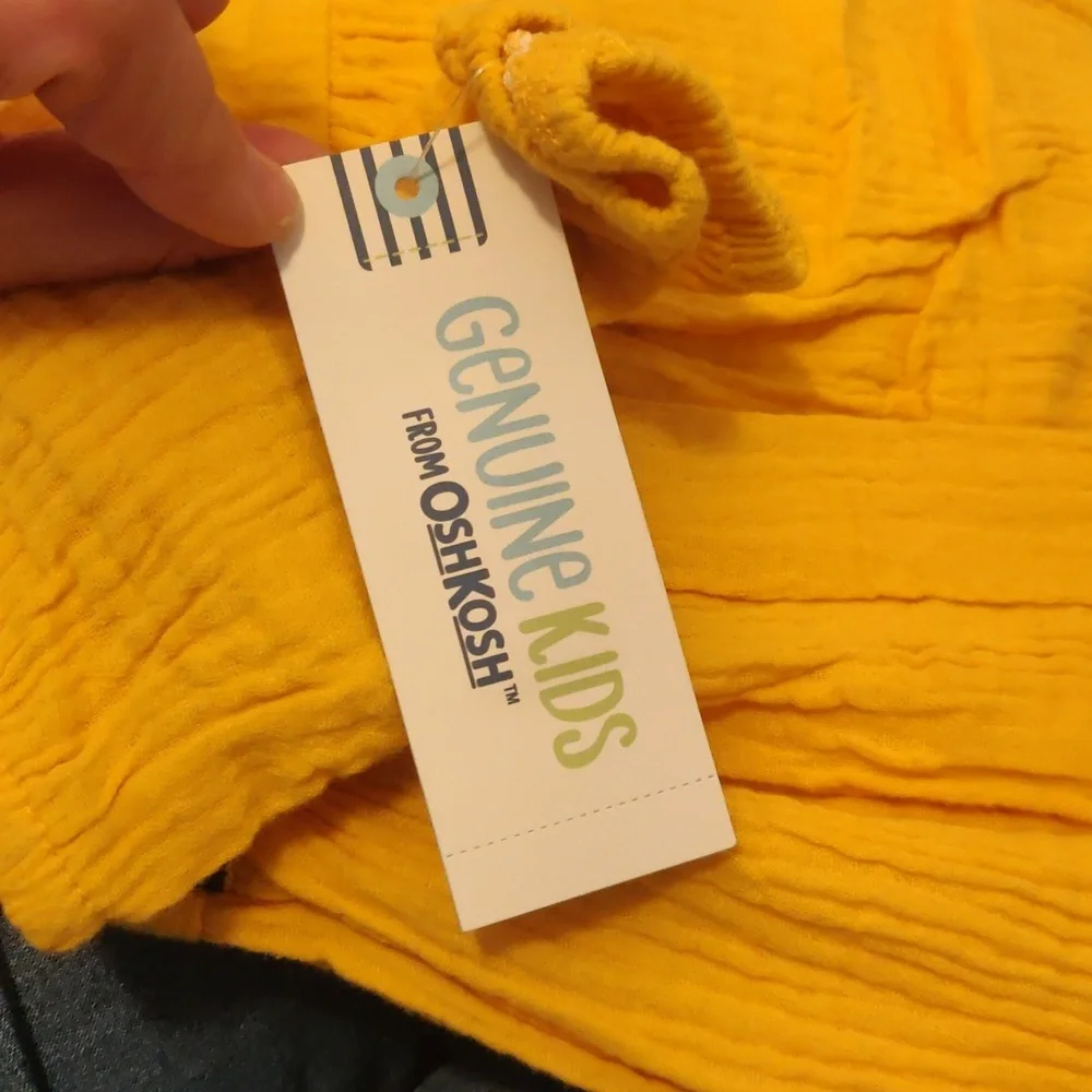 Genuine Kids from Oshkosh 5T zinnia gold/mustard Dress